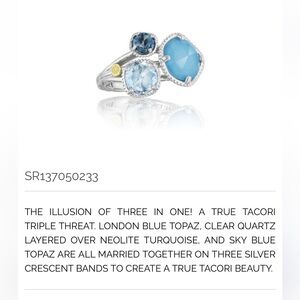 Tacori triple stone ring